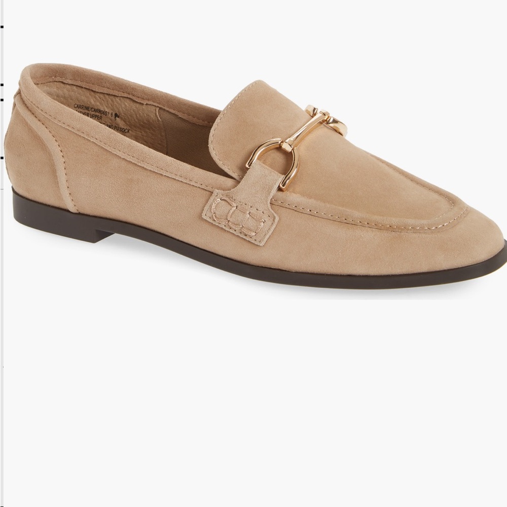 Steve Madden kelsie Beige Suede Loafers